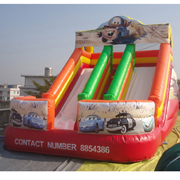 Disney World of Cars inflatable slides